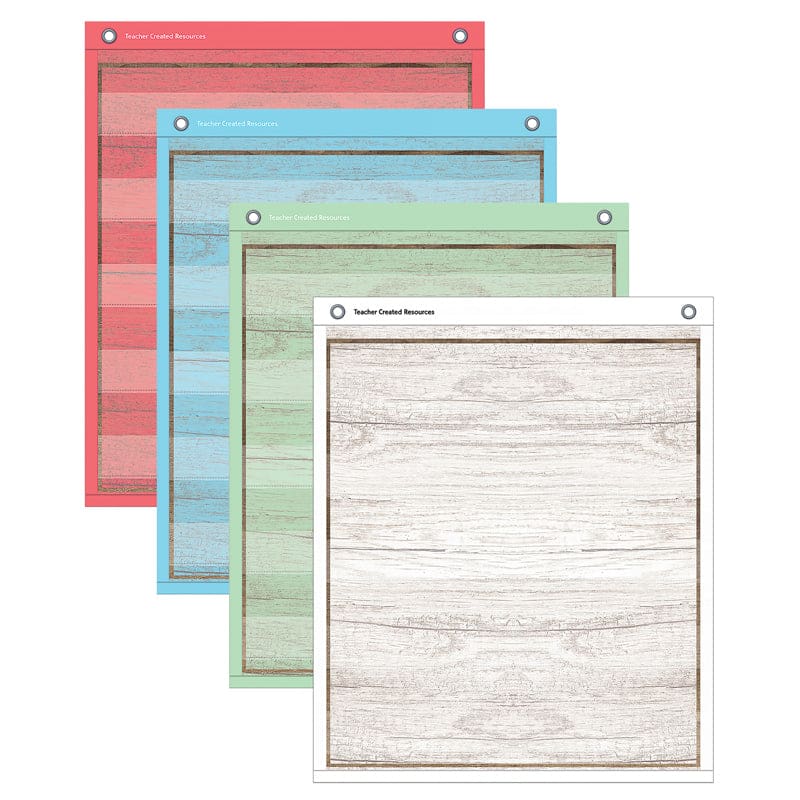 Painted Wood Mini Pocket Charts Magnetic - Pocket Charts - Teacher Created Resources