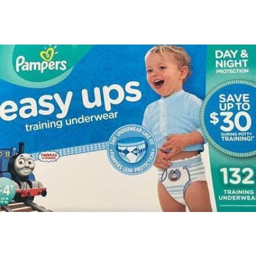 Pampers Easy Ups Pull On Disposable Potty Training Underwear for Girls,  Size 6 (4T-5T), 116 Count