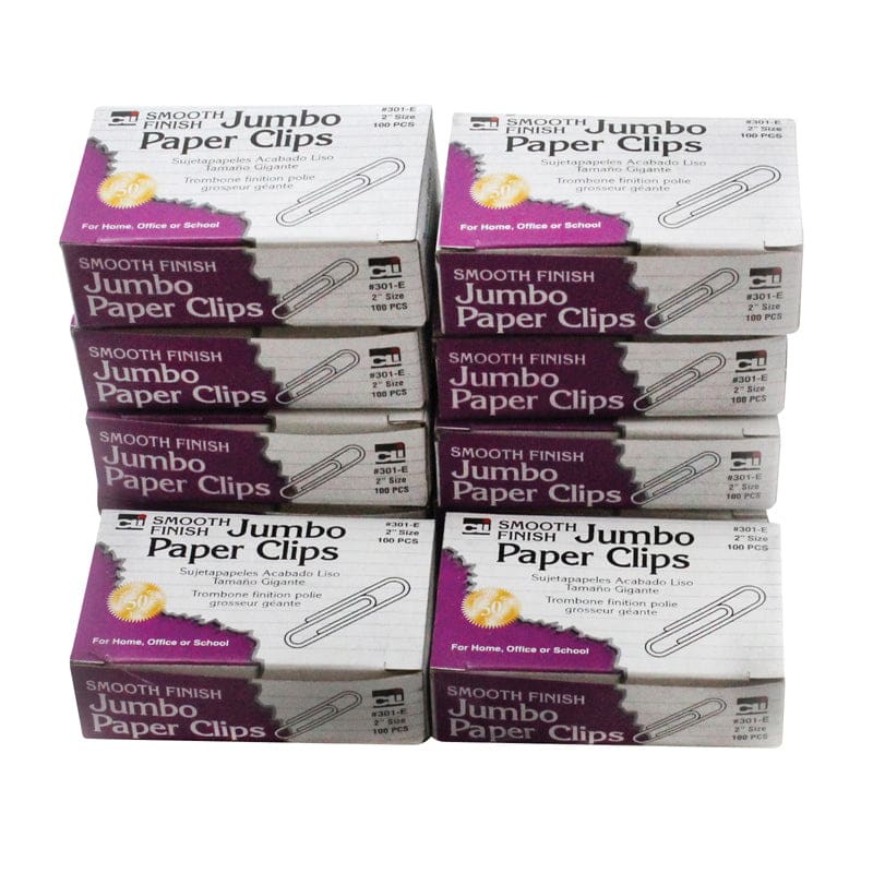 Paper Clips Jumbo Gem 10Boxes 100Bx (Pack of 6) - Clips - Charles Leonard