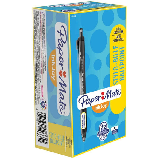 Paper Mate InkJoy 300RT Ballpoint Pen 1mm Black 36pk. - Pens Pencils & Markers - Paper Mate