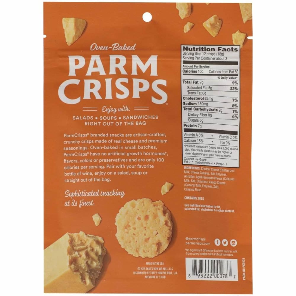 PARM CRISPS Parm Crisps Cheddar, 1.75 Oz