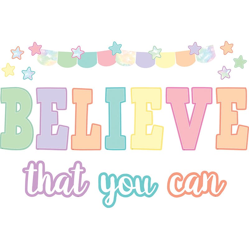 Pastel Pop Believe You Can Bb Set (Pack of 3) - Classroom Theme - Teacher Created Resources