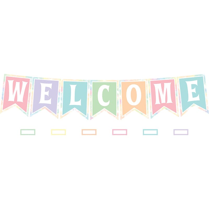 Pastel Pop Pennants Welcome Bb Set (Pack of 3) - Classroom Theme - Teacher Created Resources