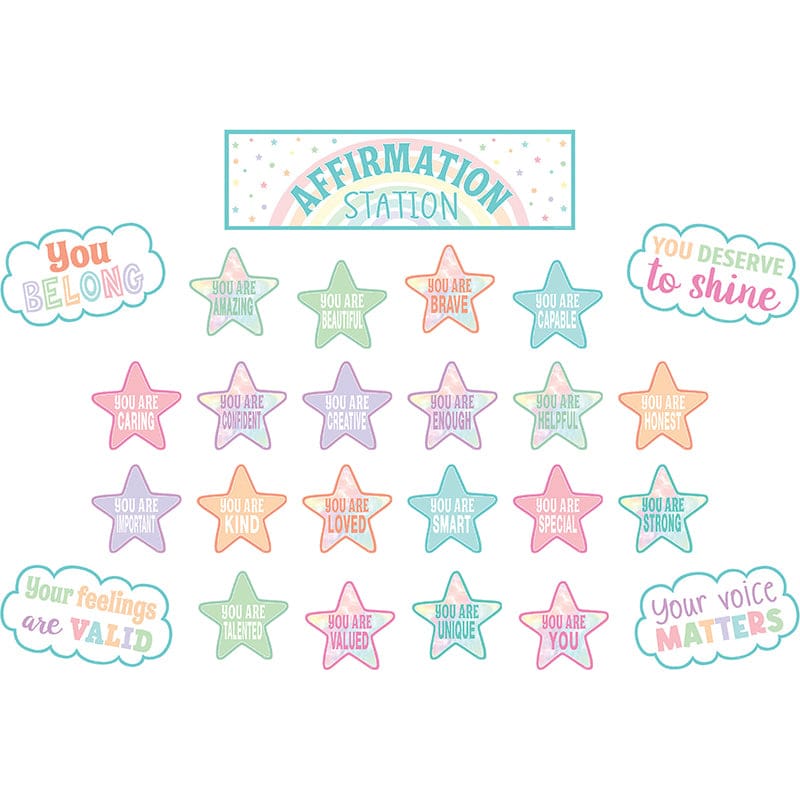 Pastel Pop Positive Mini Bb Set Affirmations (Pack of 6) - Motivational - Teacher Created Resources