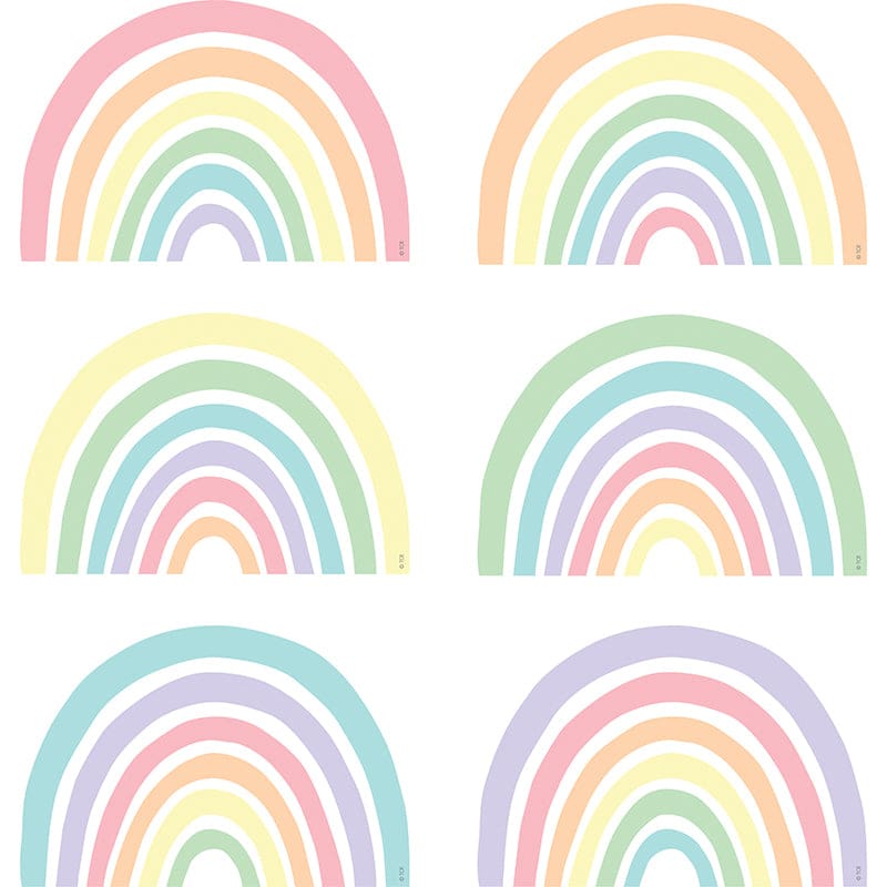 Pastel Pop Rainbows Accents 30Ct (Pack of 8) - Accents - Teacher Created Resources