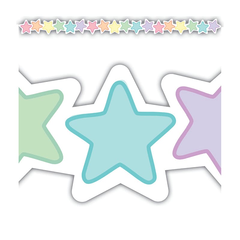 Pastel Pop Stars Die-Cut Bordr Trim (Pack of 10) - Border/Trimmer - Teacher Created Resources