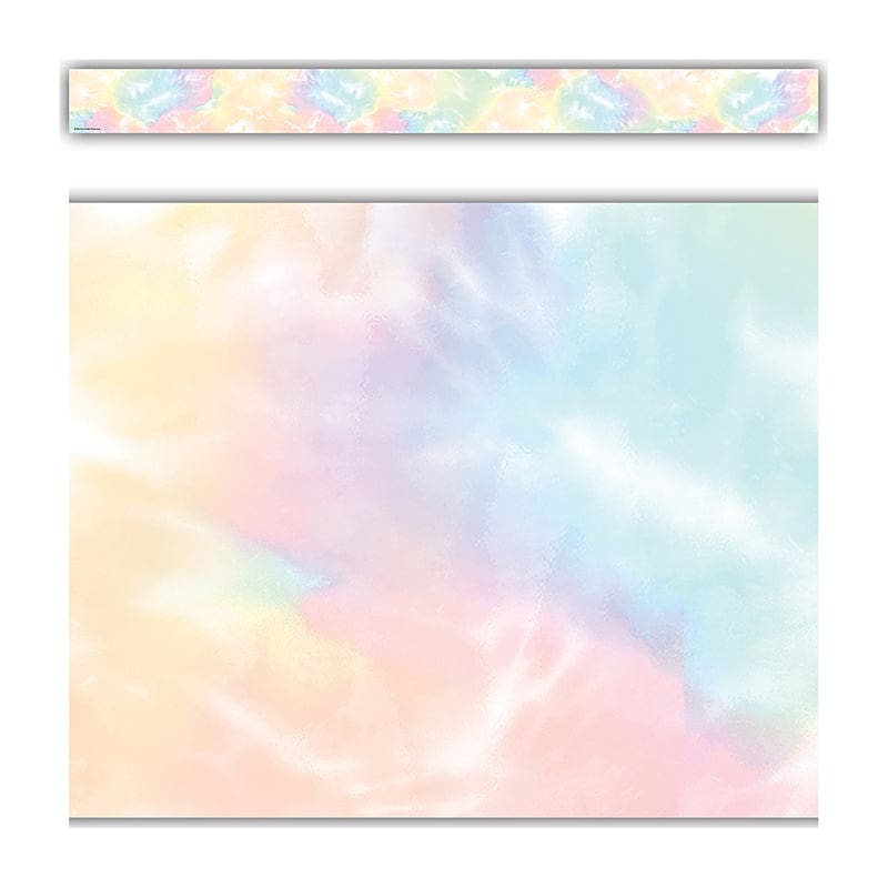 Pastel Pop Tie-Dye Border Trim Straight (Pack of 10) - Border/Trimmer - Teacher Created Resources