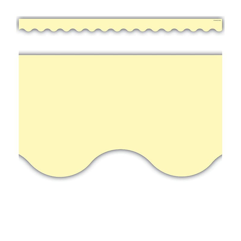 Pastel Yellow Scalloped Border Trim (Pack of 10) - Border/Trimmer - Teacher Created Resources