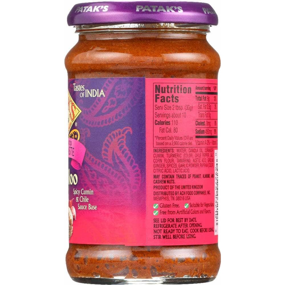 Pataks Pataks Paste Curry Vindaloo, 10 oz