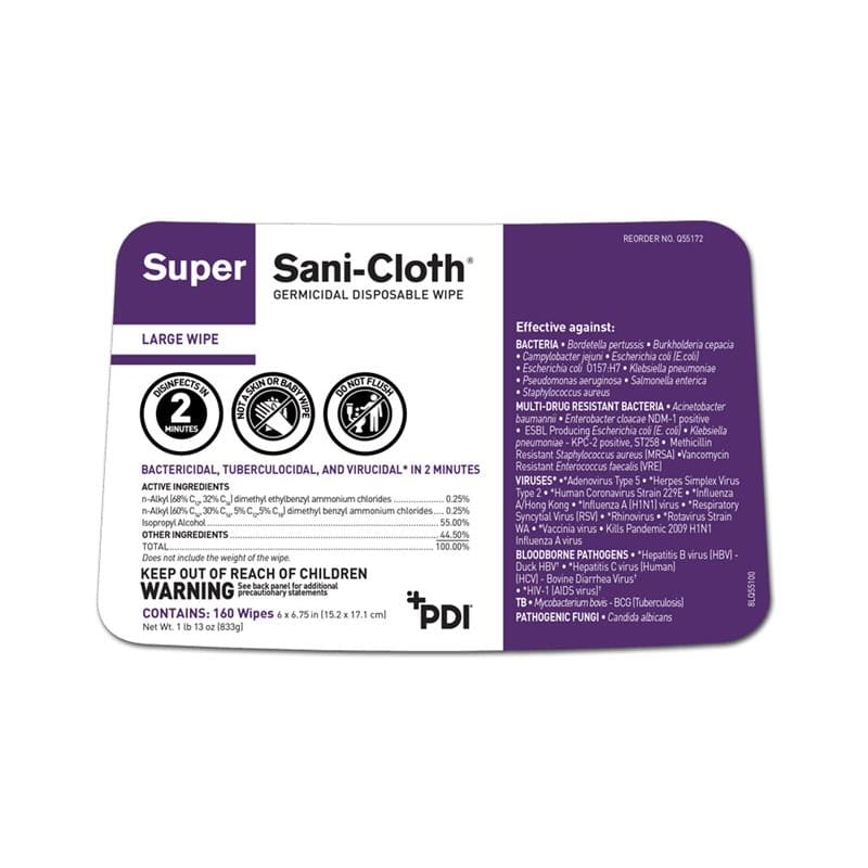 PDI Sani-Cloth Super Large Pdi Case of 12 - Item Detail - PDI