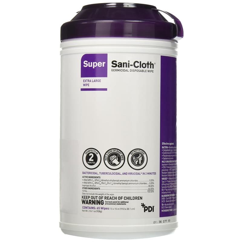 PDI Sani-Cloth Super X-Large 65/Tub Case of 6 - HouseKeeping >> Disinfectants - PDI