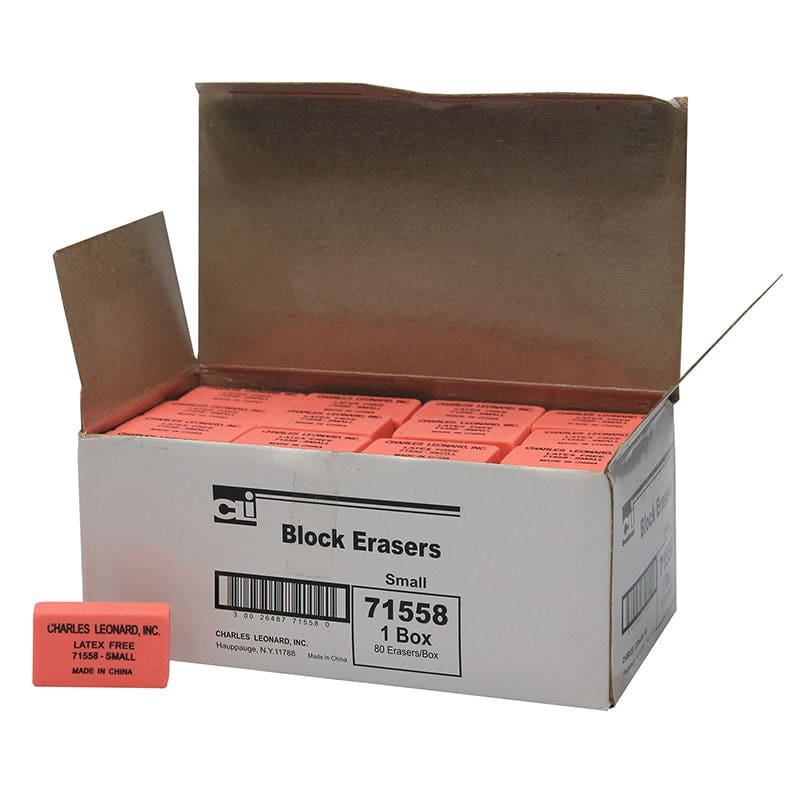 Pencil Eraser Small 80/Bx (Pack of 8) - Erasers - Charles Leonard