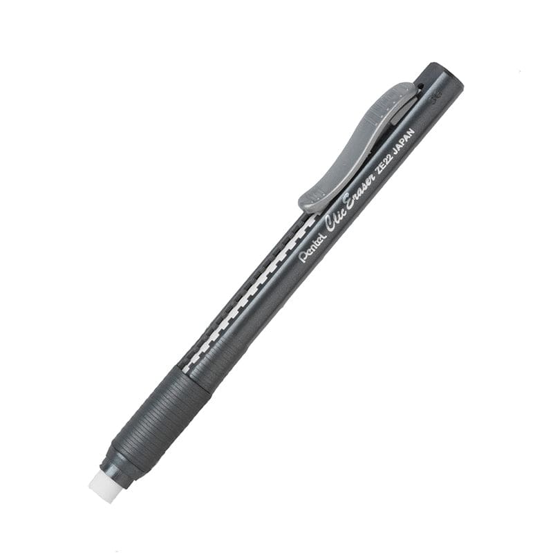 Pentel Clic Erasers Grip Black Barrel (Pack of 12) - Erasers - Pentel Of America