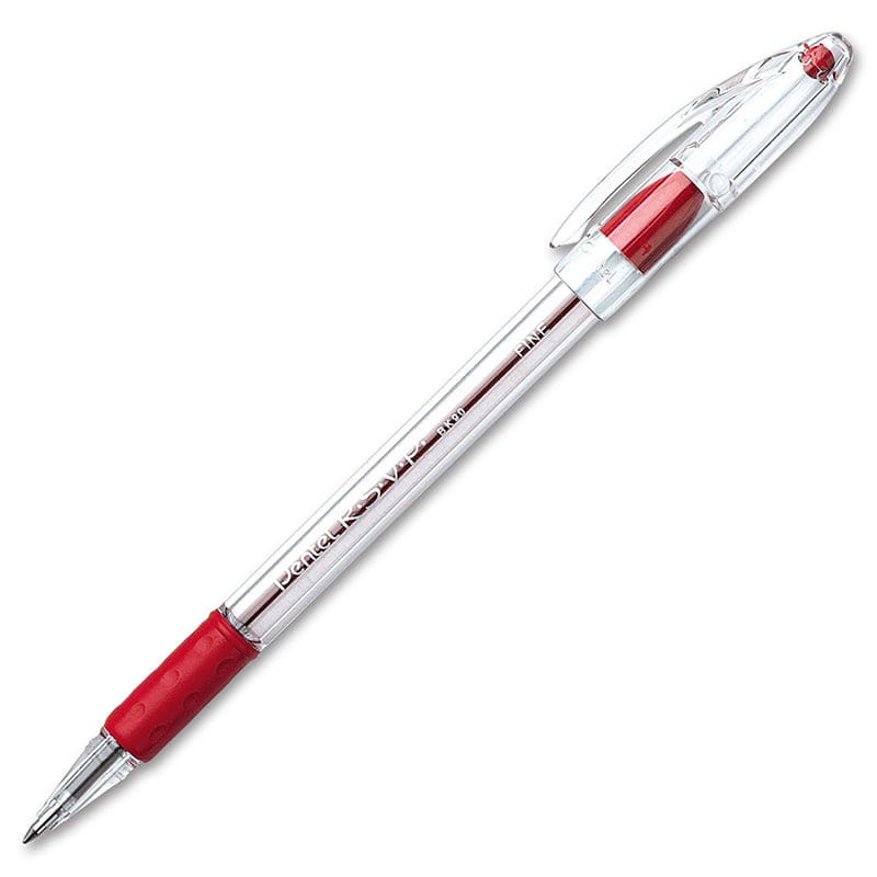 Pentel Rsvp Red Fine Point Ballpoint Pen (Pack of 12) - Pens - Pentel Of America