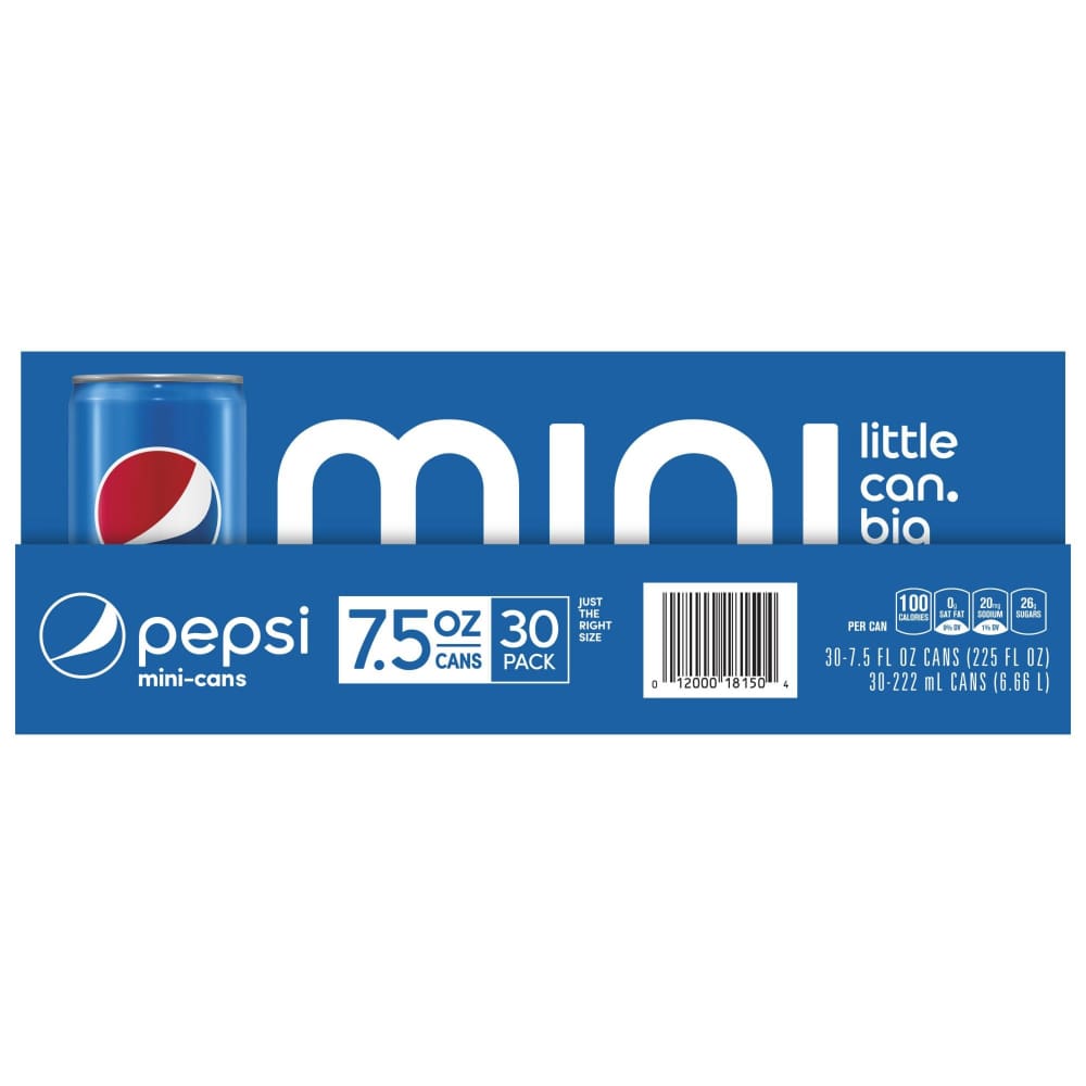 Pepsi Mini Cans 30 pk./7.5 oz. - Pepsi