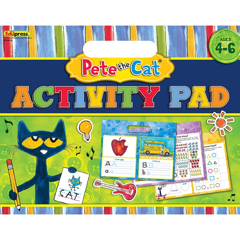 Pete The Cat Activity Pad (Pack of 6) - Language Arts - Teacher Created Resources