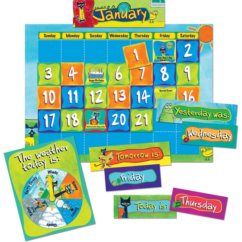 Pete The Cat Calendar Kit (Pack of 3) - Calendars - Teacher Created Resources