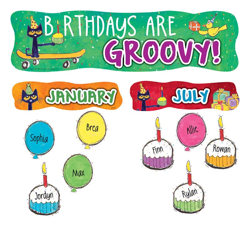 Pete The Cat Happy Birthday Mini Bb Set (Pack of 6) - Miscellaneous - Teacher Created Resources