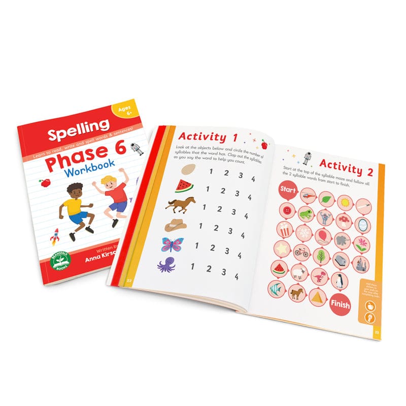 Phase 6 Spelling Workbook (Pack of 8) - Spelling Skills - Junior Learning