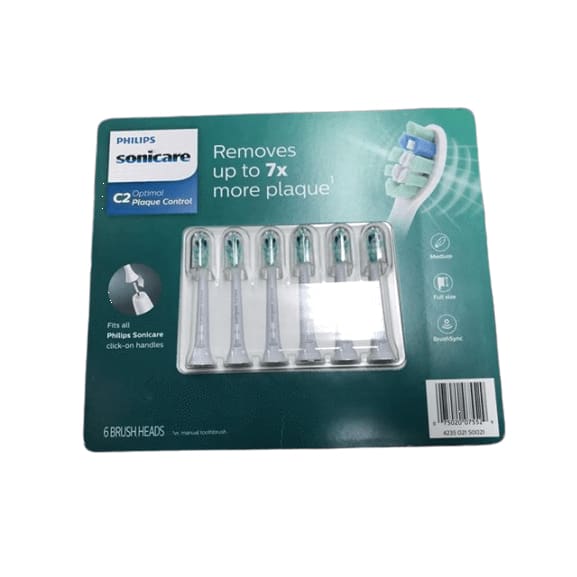 Philips Sonicare Optimal Plaque Control Replacement Brush Heads, 6 pk. - ShelHealth.Com