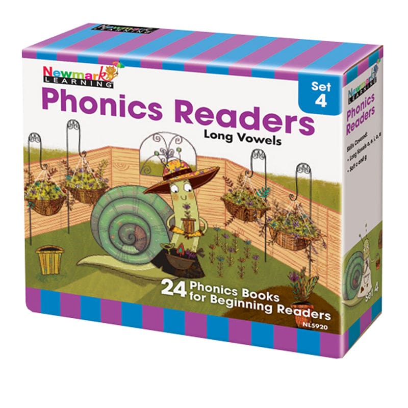 Phonics Boxed Readers Set 4 Long Vowels - Phonics - Newmark Learning