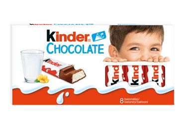 KINDER CHOCOLATE Sweet Chocolate Candy Bars with Creamy Milk Filling, 3 ...