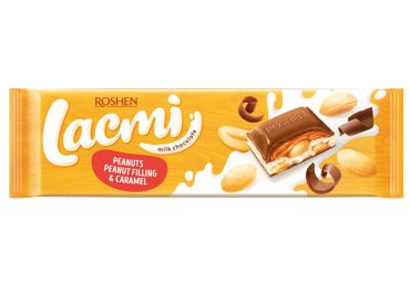 Lacmi Milk Chocolate with Peanuts and Caramel 10.4 oz (295 g) - Lacmi