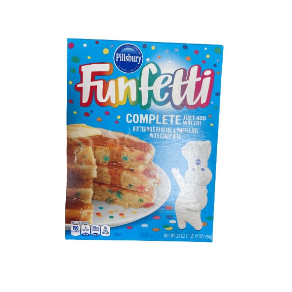 PILLSBURY PILLSBURY FUNFETTI BUTTERMILK WITH CANDY BITS PANCAKE/WAFFLE MIX,  28 OUNCE