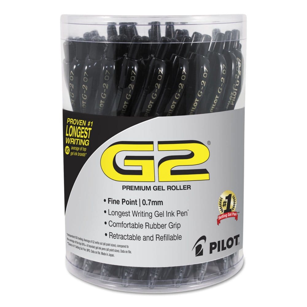 Pilot G2 Premium Retractable Gel Ink Pen Refillable.7 mm Black 36 pk. - Pens Pencils & Markers - Pilot