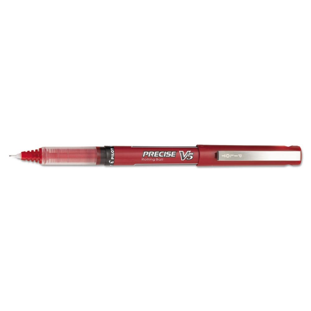 Pilot Precise V5 Roller Ball Precision Point Stick Pens Extra-Fine Red 12 ct. - Pens Pencils & Markers - Pilot