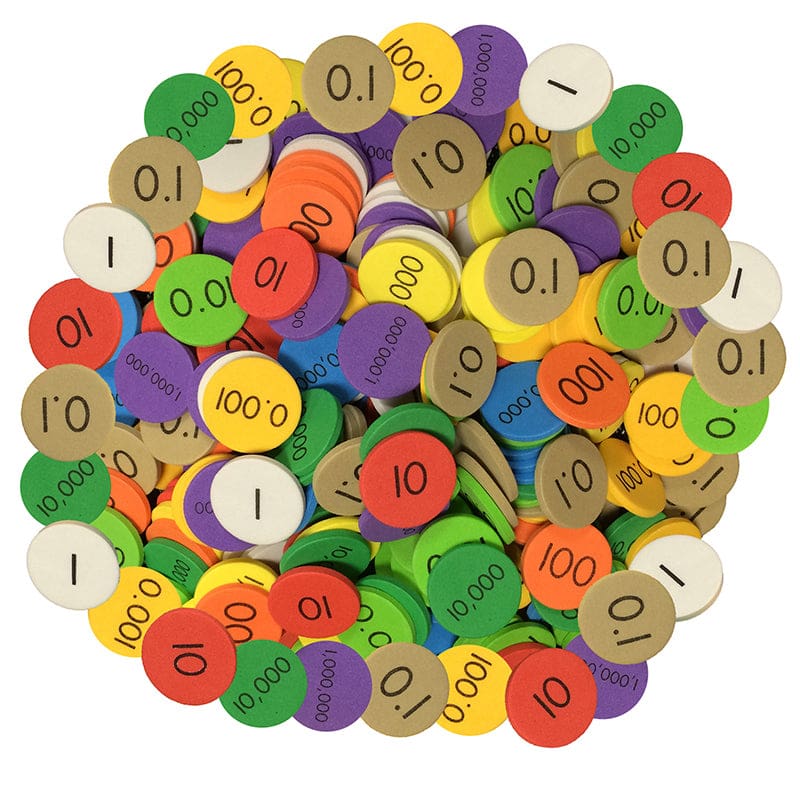 Place Value Disc 10 Value 3000Set Decimal/Whole Num Sensational Math - Place Value - Primary Concepts Inc