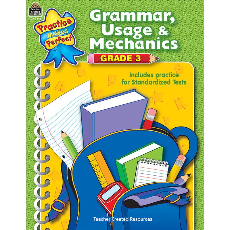 Pmp Grammar Usage & Mechanics Gr 3 (Pack of 10) - Activities - Teacher Created Resources