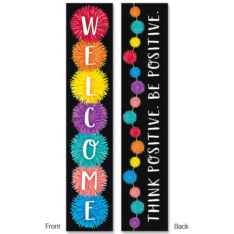 Pom Poms Double-Sided Banner (Pack of 8) - Banners - Creative Teaching Press