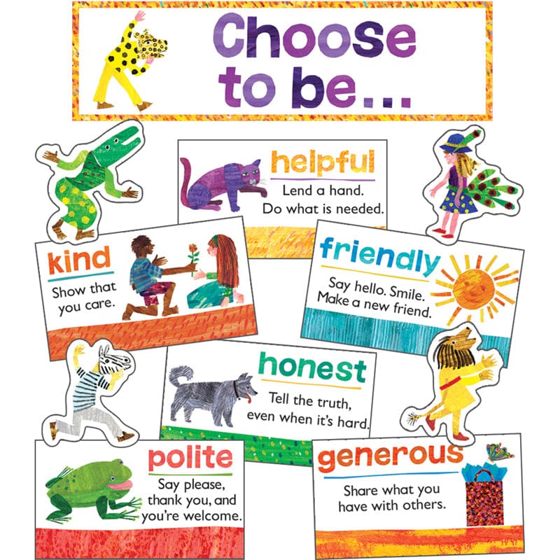 Positive Character Traits Mini Bbs World Eric Carle (Pack of 6) - Motivational - Carson Dellosa Education