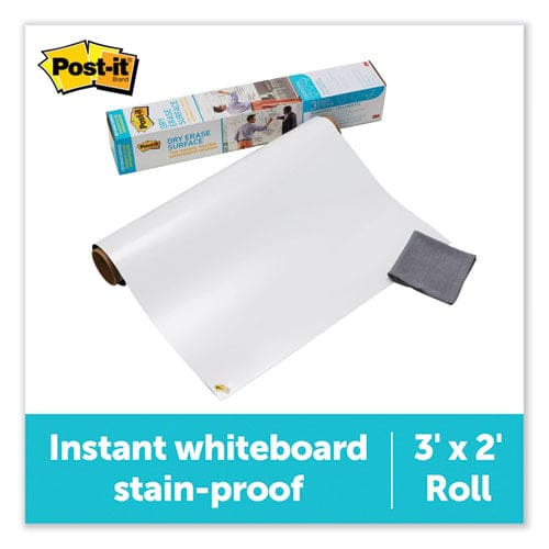 Post-it Dry Erase Surface With Adhesive Backing 36 X 24 White Surface - School Supplies - Post-it®