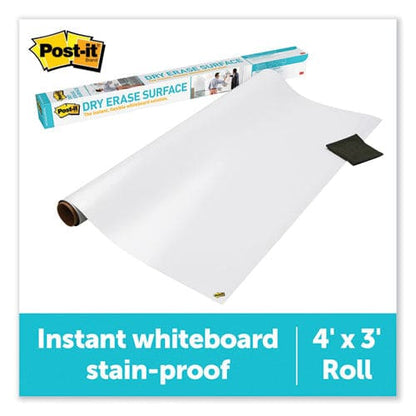 Post-it Dry Erase Surface With Adhesive Backing 48 X 36 White Surface - School Supplies - Post-it®