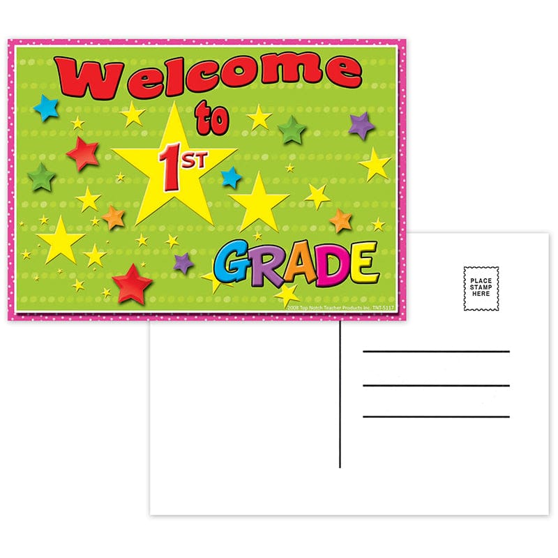 Postcards Welcome To 1St Grade (Pack of 12) - Postcards & Pads - Top Notch Teacher Products