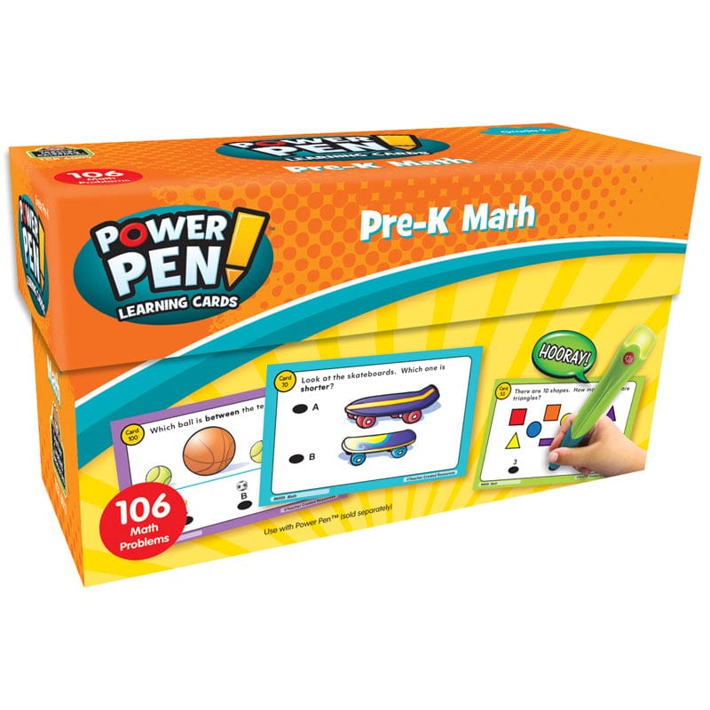 Power Pen Learning Cards Math Prek (Pack of 3) - Flash Cards - Teacher Created Resources