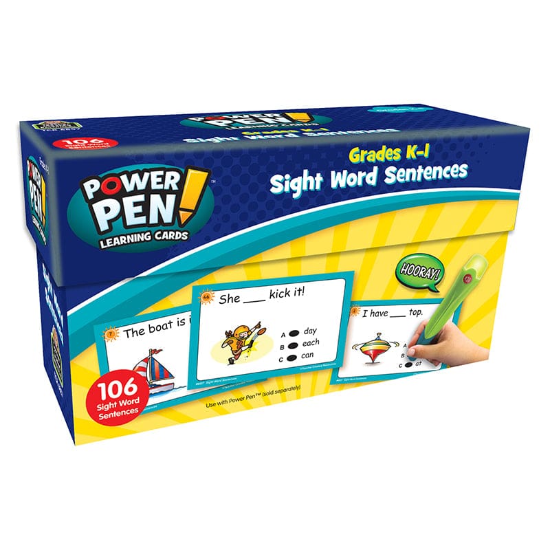 Power Pen Learning Cards Sight Word Sentences (Pack of 3) - Sight Words - Teacher Created Resources