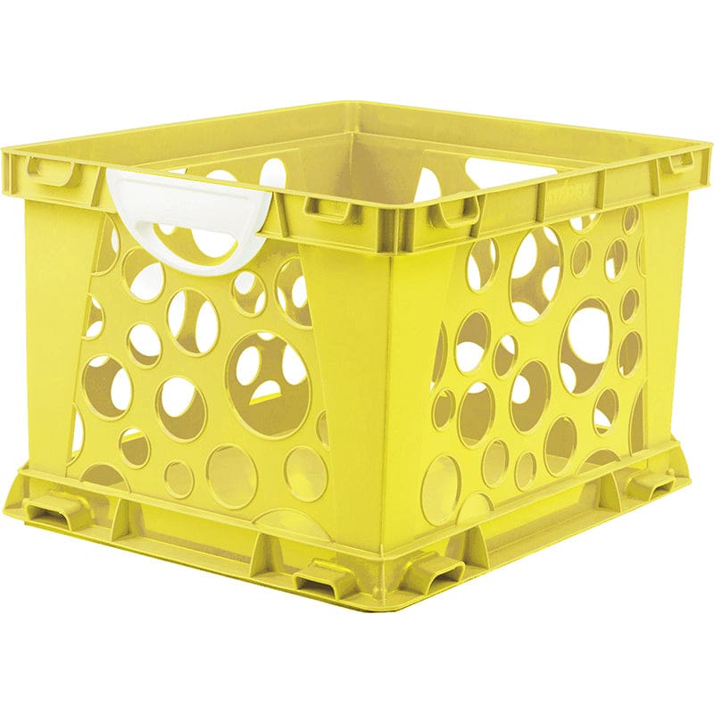 Premium File Crate W Handles Yellow Classroom - Storage Containers - Storex Industries