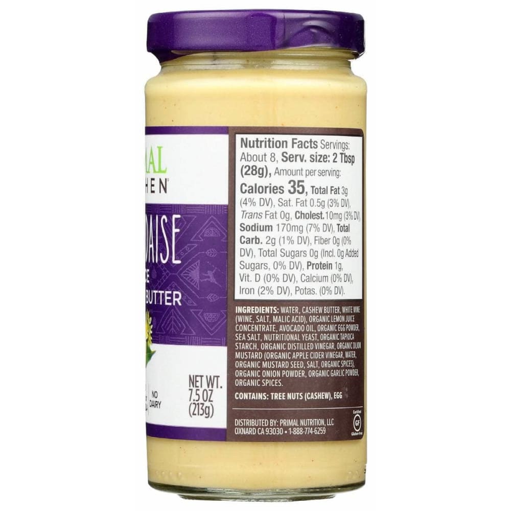 PRIMAL KITCHEN Grocery > Pantry > Condiments PRIMAL KITCHEN Hollandaise Sauce, 7.5 oz