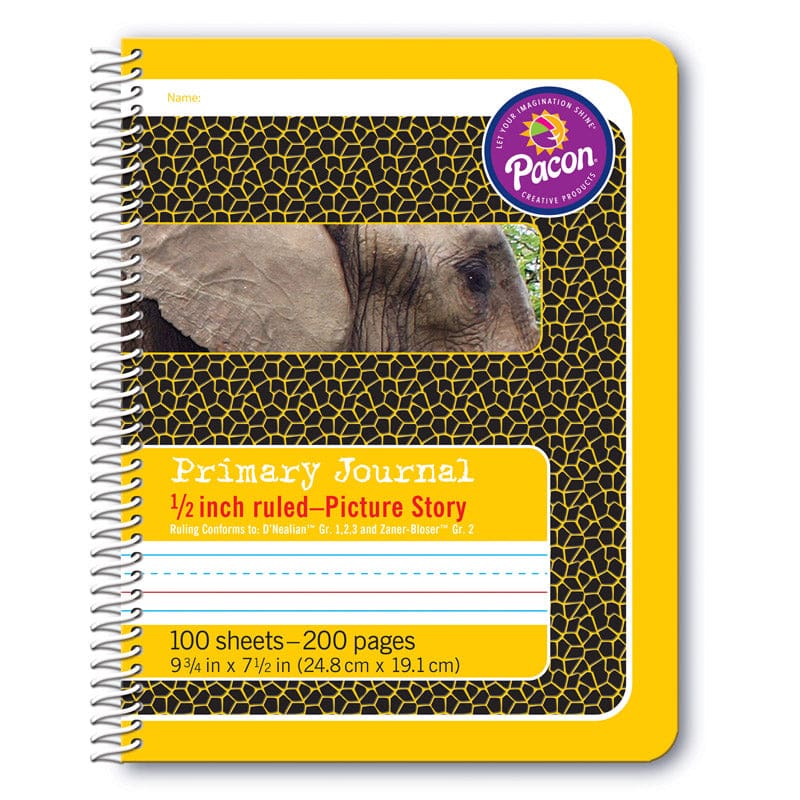 Primary Journal 1/2In Ruled Picture Story Spiral Bound (Pack of 10) - Note Books & Pads - Dixon Ticonderoga Co - Pacon