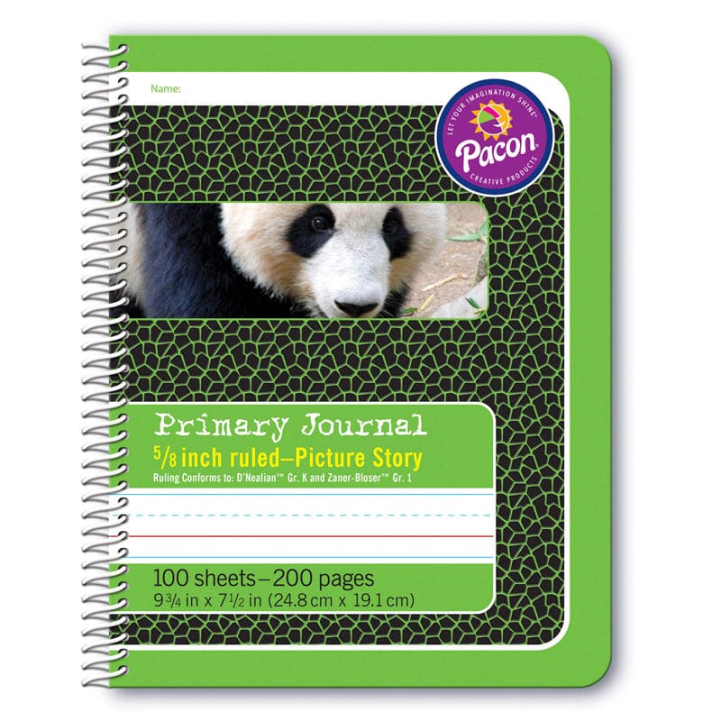 Primary Journal 5/8In Ruled Picture Story Spiral Bound (Pack of 10) - Note Books & Pads - Dixon Ticonderoga Co - Pacon