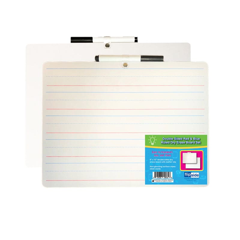 Primary Ruled Dry Erase Board with Marker (Pack of 8) - Dry Erase Boards - Flipside