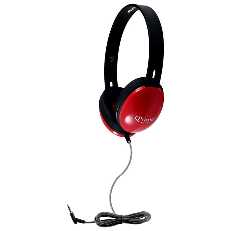 Primo Stereo Headphones Red (Pack of 2) - Headphones - Hamilton Electronics Vcom