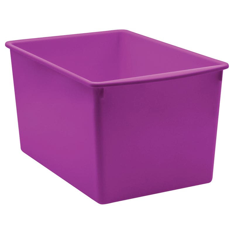 Purple Plastic Multi-Purpose Bin (Pack of 6) - Storage Containers - Teacher Created Resources