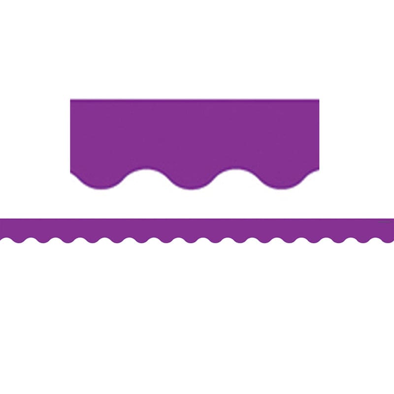 Purple Scalloped Border Trim (Pack of 10) - Border/Trimmer - Teacher Created Resources