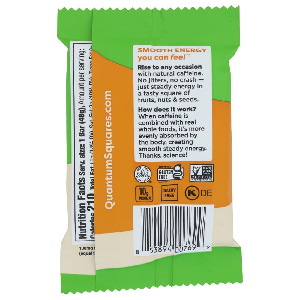 QUANTUM ENERGY SQUARE: Salted Peanut Butter Crunch 1.69 oz - Grocery > Snacks - QUANTUM ENERGY SQUARE