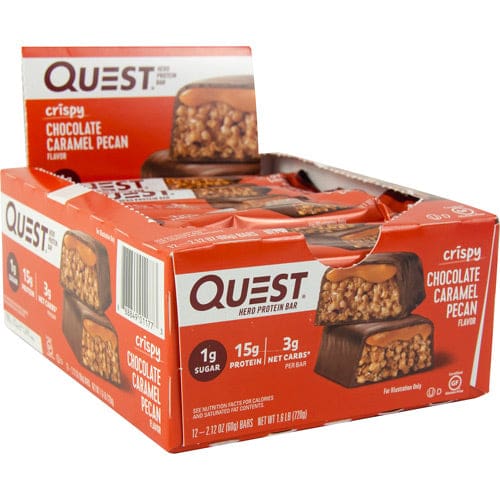 Quest Nutrition Quest Hero Bar Chocolate Caramel Pecan 12 ea - Quest Nutrition