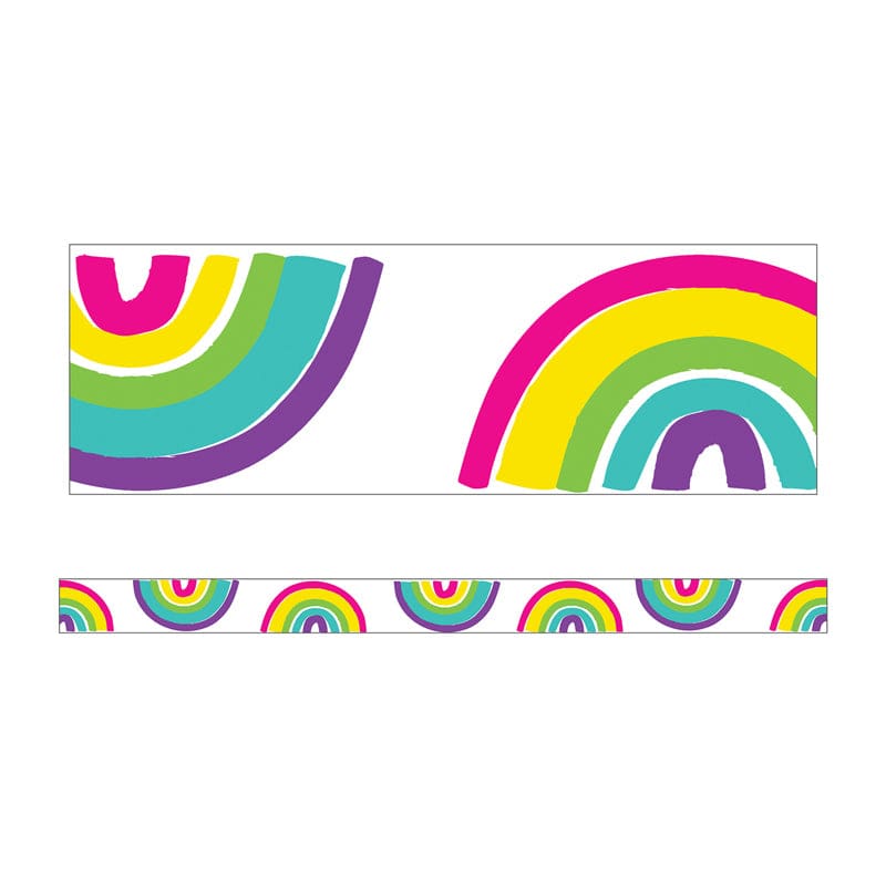 Rainbows Straight Borders Kind Vibes (Pack of 10) - Border/Trimmer - Carson Dellosa Education